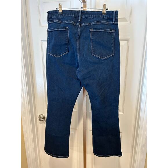 FRAME Le Crop Mini Boot, Cabana Wash (Dark Blue), Size 34 - Picture 6 of 7